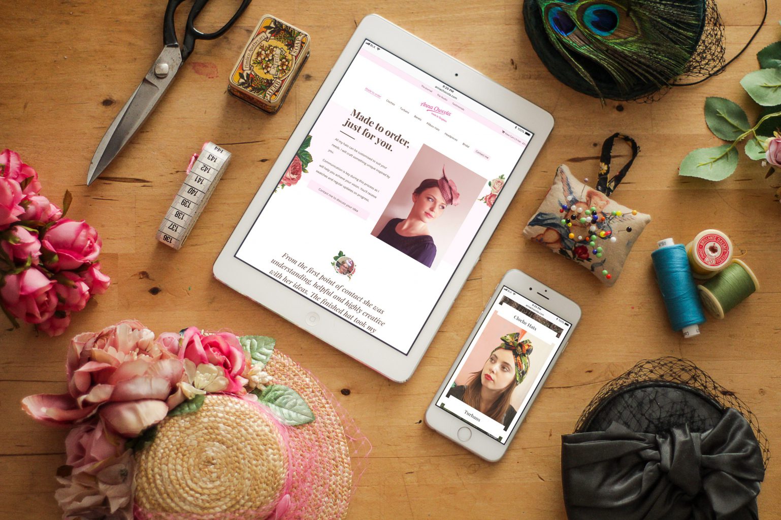 Anna chocola ipad iphone worktop